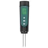 Digitaler Bodentester 3 in 1 EC-Temperatur-Feuchtigkeitsmesser Boden-pH-Messgerät Bodenhygrometer Feuchtigkeitsmonitor Bodentestmessg