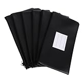 DINHEAROM 6st Geldbeutel Mit Reißverschluss Desktop-modell Container-mülleimer Papierkorb Mülleimer Dokumentbeutelwährung Cartoon-stift Super Großer Zeichentrickstift Kleines Modell Black