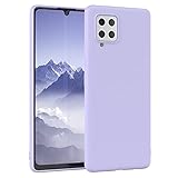 EAZY CASE - Silikonhülle für Samsung Galaxy A42 5G Hülle Silikon Case Lila weich stoßfeste Handyhülle Galaxy A42 5G Schutzhülle mit Kameraschutz Dünn Premium Schutz Cover TPU Bumper Lavendel V