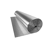 NAIZY Isolierfolie 1x10 m Thermofolie Dach Doppelte Alu-Luftpolsterfolie Dämmwolle Dämmfolie Kälteschutzfolie Fenster Wärmefolie Wärmedämmung, Kälteschutz Verdunklung Isoliertap