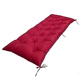 Bankauflage Outdoor Sitzkissen Für Gartenbank Polsterauflage Stuhlkissen Bankkissen Und Rückenkissen Für Hollywoodschaukel Palettenkissen Polsterauflage Auflage Für Bodenkissen(120x50x10cm,Dark red)