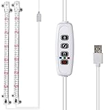 Vollspektrum-LED-Pflanzenwachstumslichter, LED Grow Light Streifen mit 3H/9H/12H Timer Vollspektrum Multicolor for Sukkulenten Blumen Gemü
