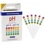 200 Stück Wasser PH Teststreifen 0-14 PH Testpapier, PH Wert Indikator Teststreifen, PH Wert Testkit PH Streifen | Lackmuspapier Indikatorpapier PH Indikatorstreifen Für Urin Trinkw