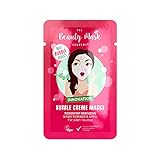 The Beauty Mask Company Weiße Tonerde & Apfel Creme Bubble Maske, 1 Sachet, tiefenpflegende Gesichtsmaske für normale Haut, Wellness für zuhause, vegan, Reinigung