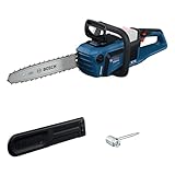 Bosch Professional 18V System Kettensäge GKE 18V-40 (40 cm Schwert, bürstenloser Motor mit BITURBO-Technologie, inklusiv Kombischlüssel, Kettenabdeckung)