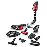 Bosch Akku-Staubsauger Unlimited 7 ProAnimal BKS711PET, kabelloser Tierhaar-Staubsauger, beutellos, Knickrohr, Hygiene-Filter, 10 Jahre Motorgarantie, XXL-Polsterdüse, LED-Beleuchtung, Turbostufe,