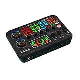 HDOYTXXM F999 Sound Mixer Live Sound Card Mit Farbenfrohen Live Live Soundkarte Für Mehrere Geräte PCs Und Mob